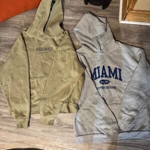 2 Hoodies- Originals and Miami- Medium
